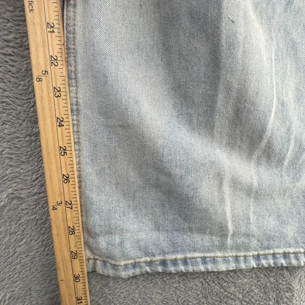 Unbranded Light Wash Wide Leg High Waisted Denim Jeans 28x30 Light Blue Relaxed - Picture 7 of 12
